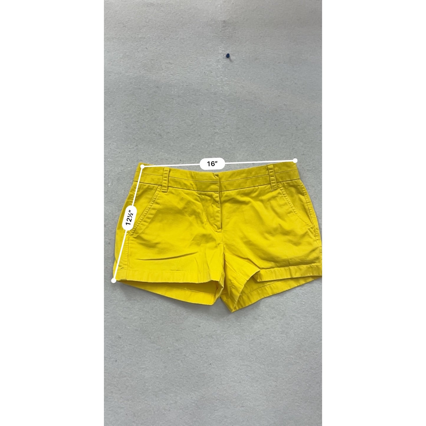 J.Crew Chino Shorts Bright Yellow Size 2 #901A