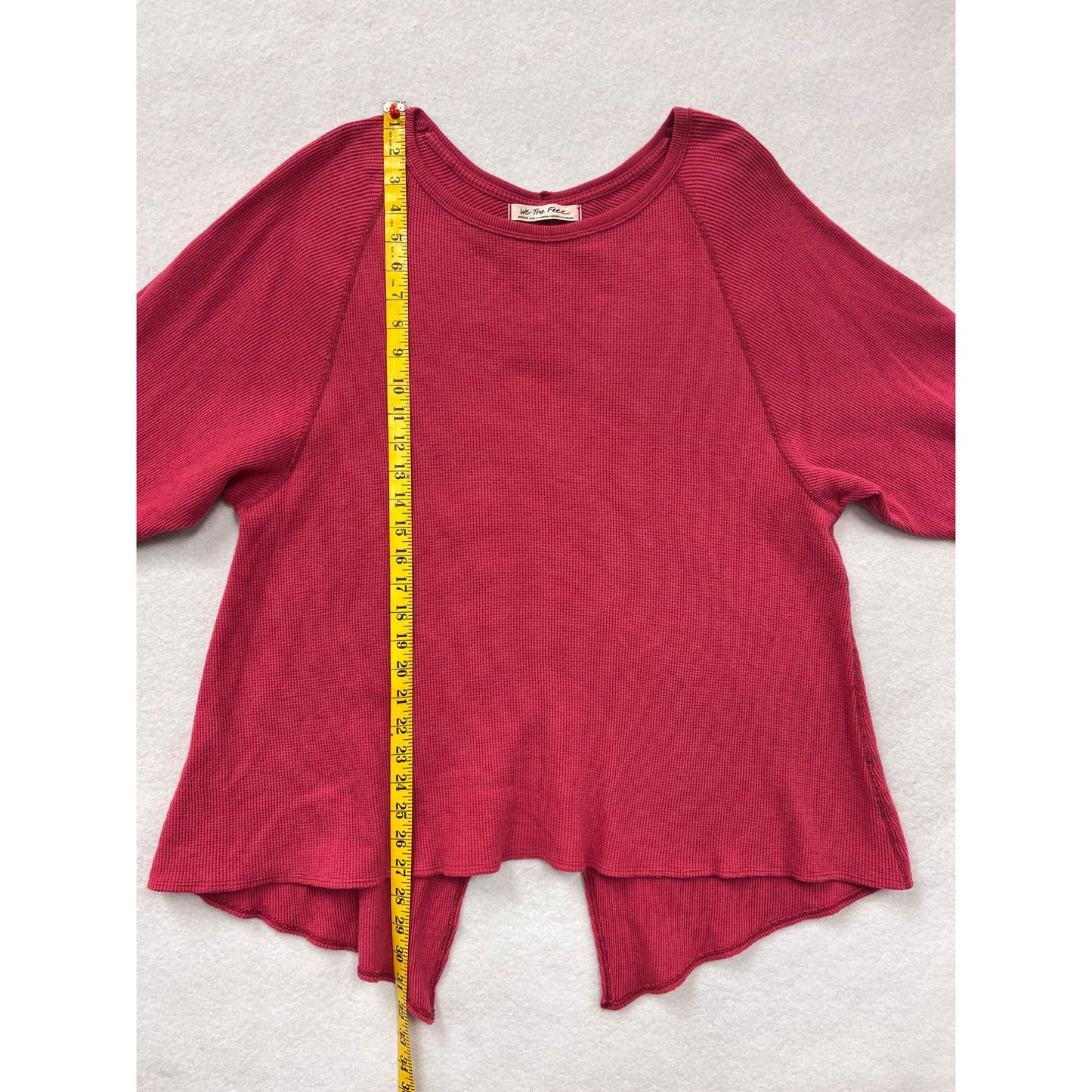 Women’s Free People Amelia Thermal Boho Oversized Rose Sweater #2893