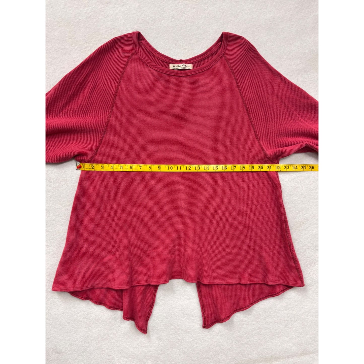 Women’s Free People Amelia Thermal Boho Oversized Rose Sweater #2893