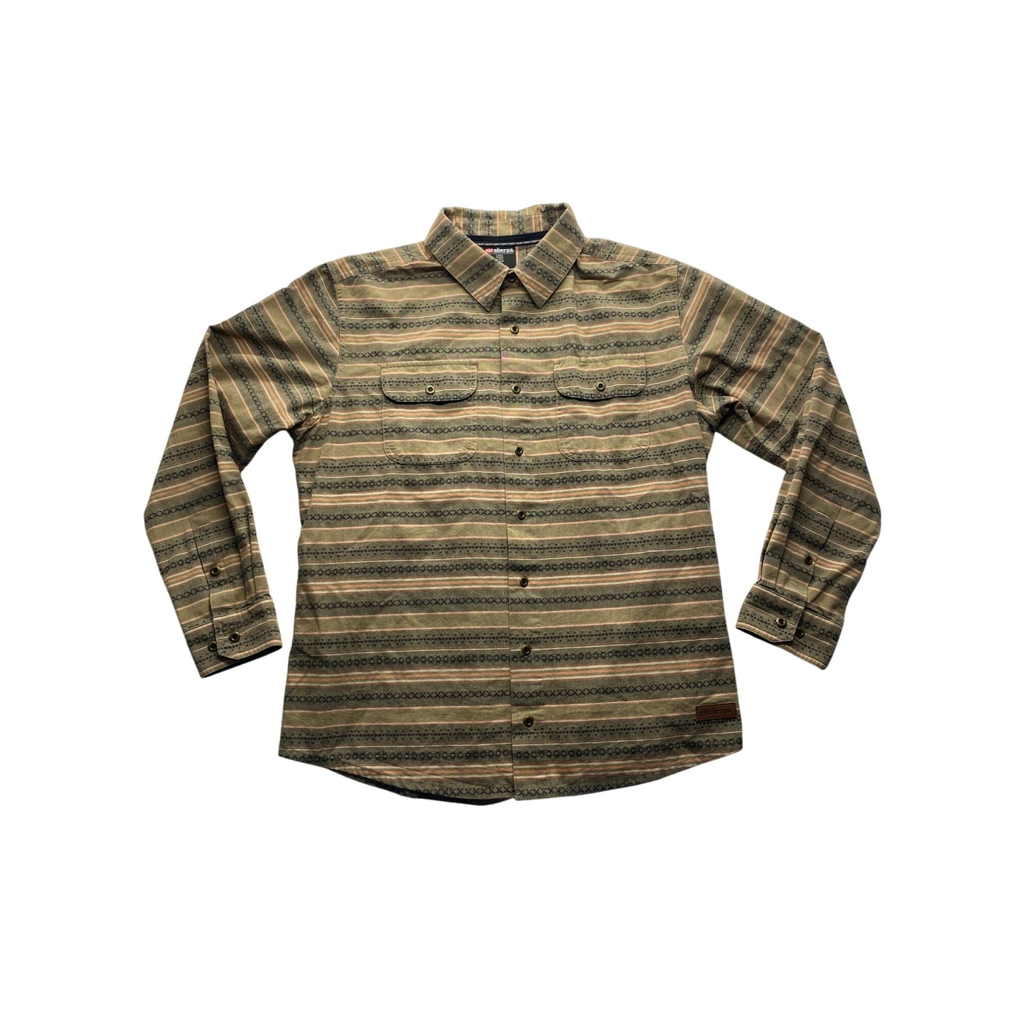 Sherpa Adventure Gear Mens Long Sleeve Shirt Size Large #5878