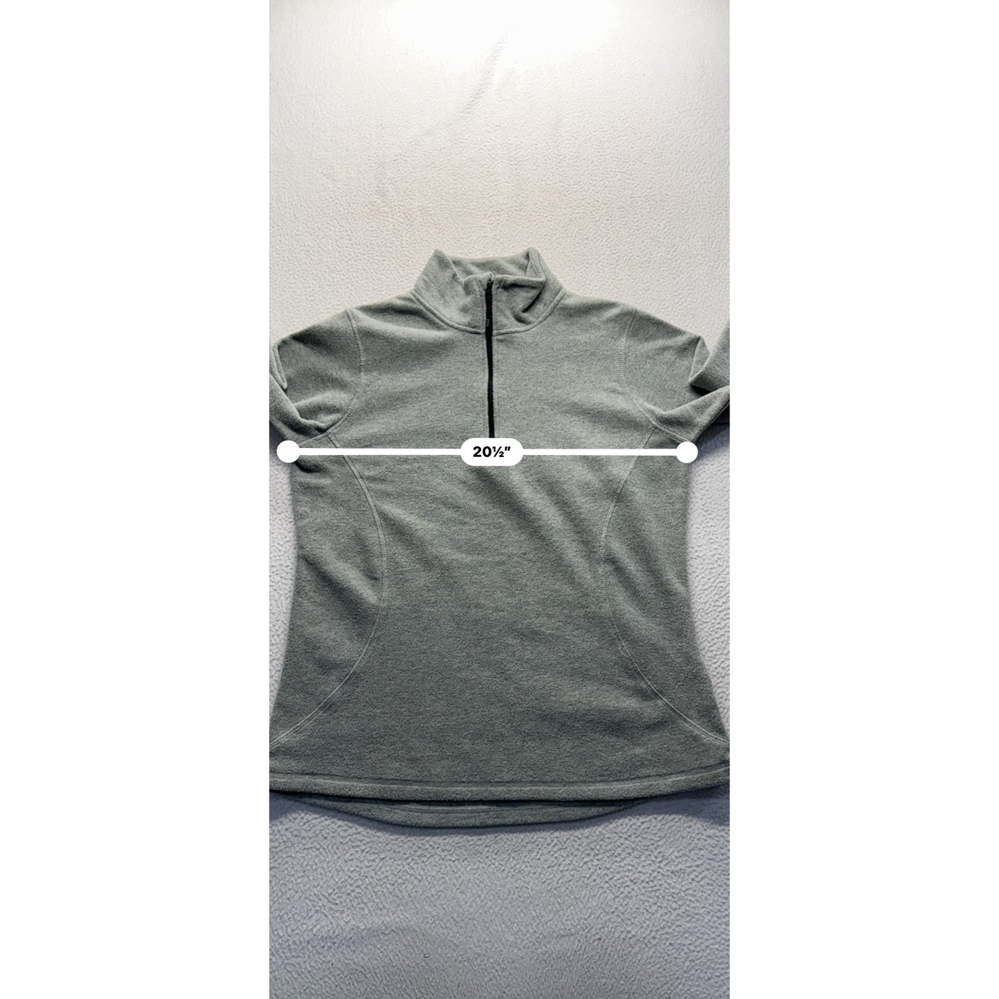 Everlast Womens Gray 1/4 Zip Fleece Pullover XL 100% Recycled Polyester 9430