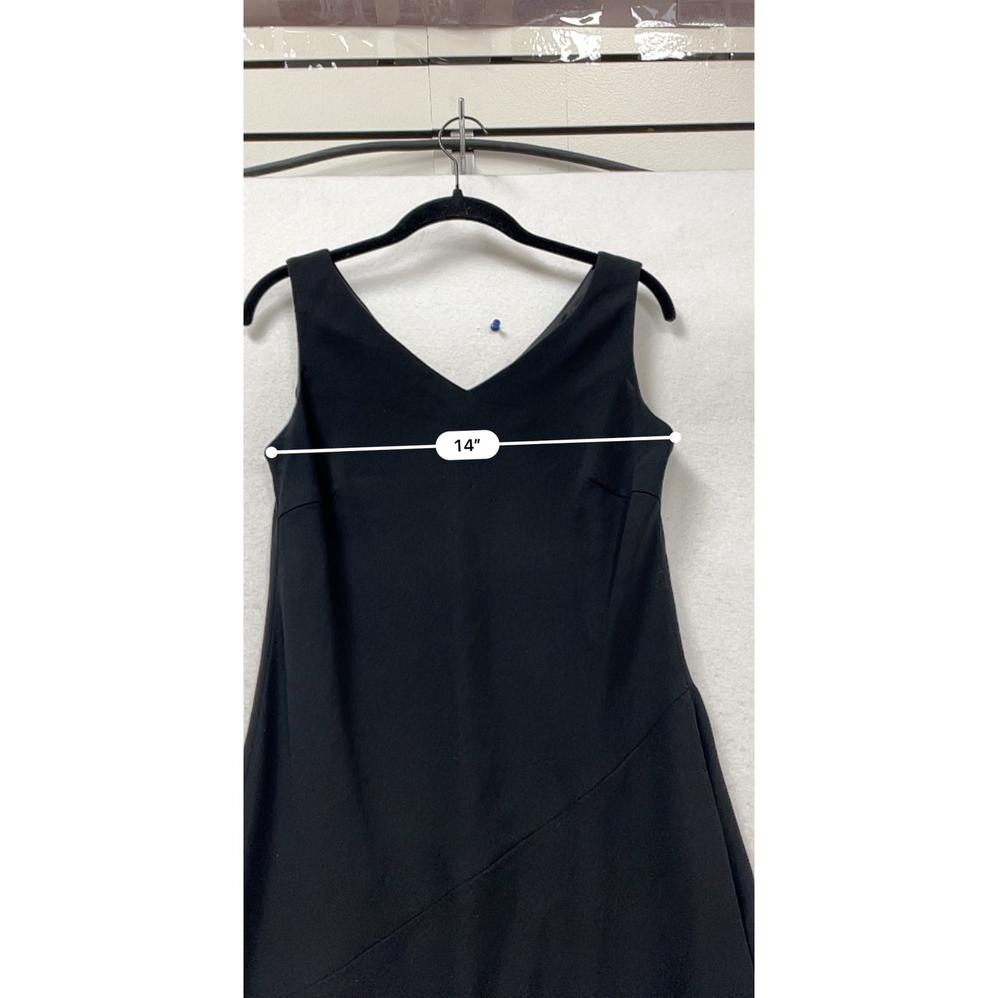 Talbots Black Sleeveless V-Neck Maxi Dress Size 4 #560A