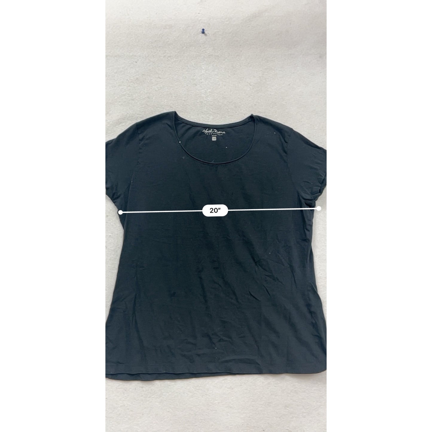 North River Outfitters Black T-Shirt 1X #509A