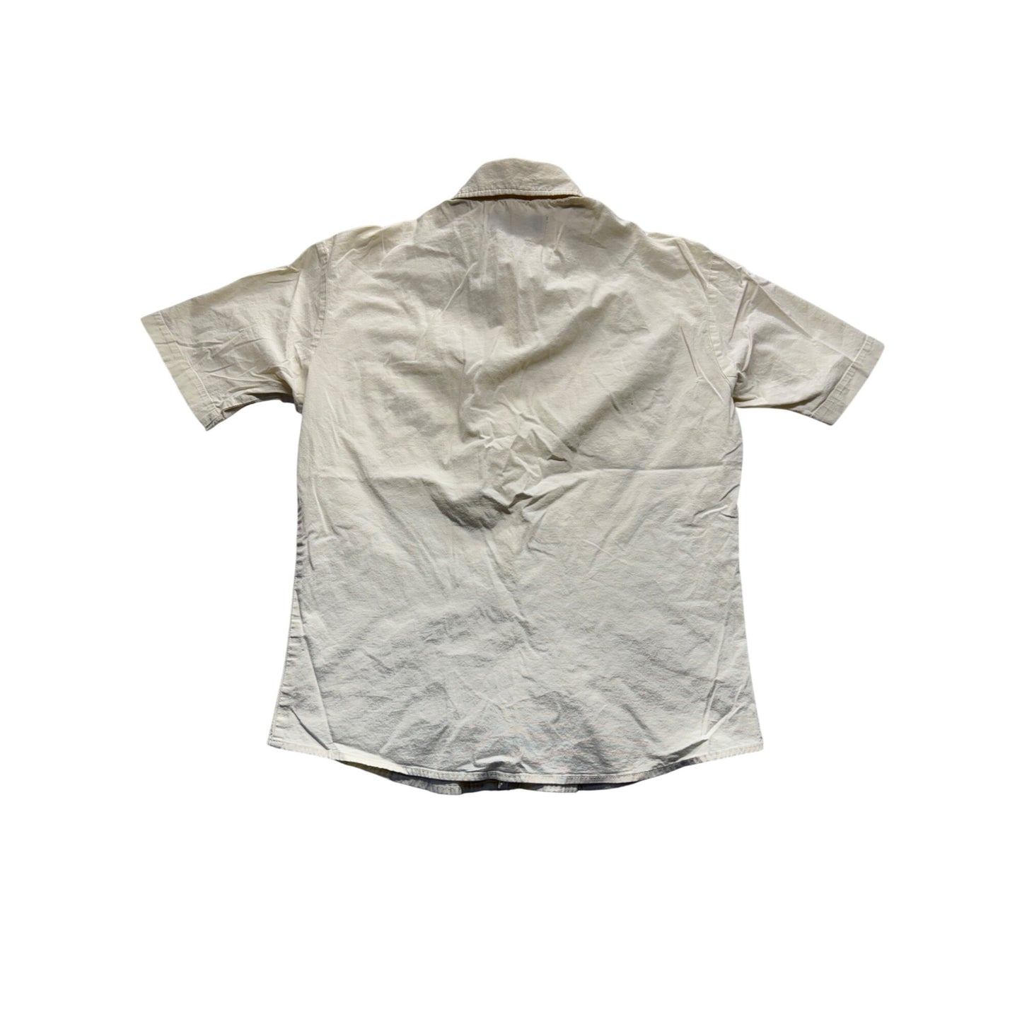 Bc Ethic Custom Crafted Short Sleeve Button-Up Shirt M #7982