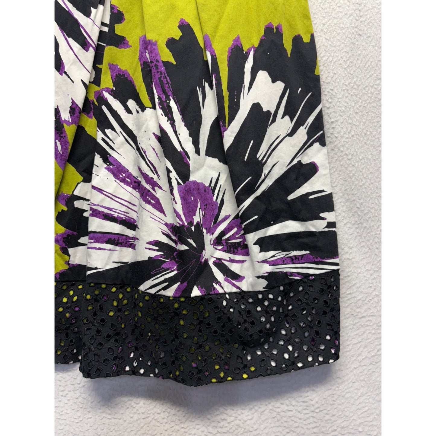 Nine West Womens Sleeveless Floral Print Dress Size 8 Cotton Blend #7713