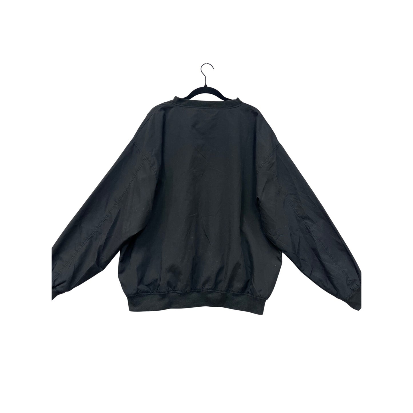 Port Authority Big Lake Golf Pullover Windbreaker XL Black Polyester Mens #60A
