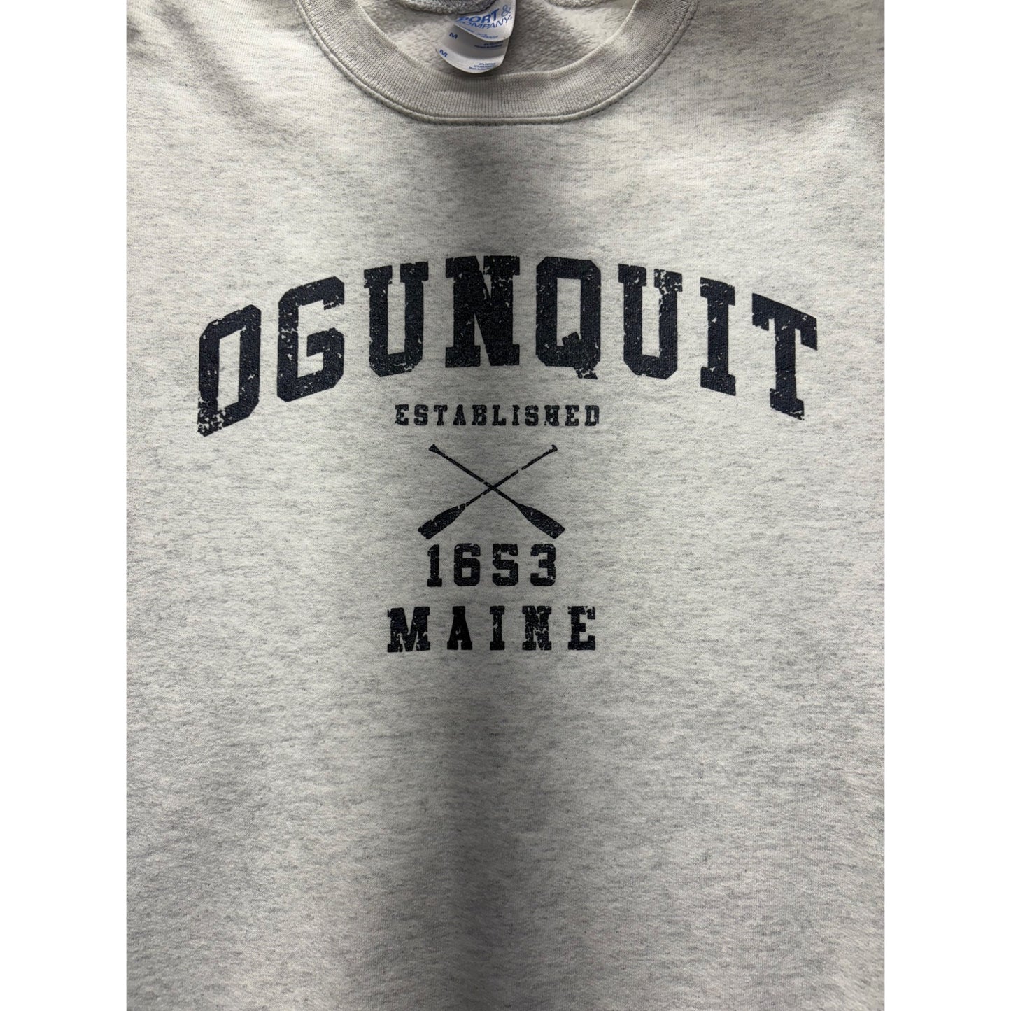 Ogunquit Maine Crewneck Sweatshirt Medium Port & Company #7434