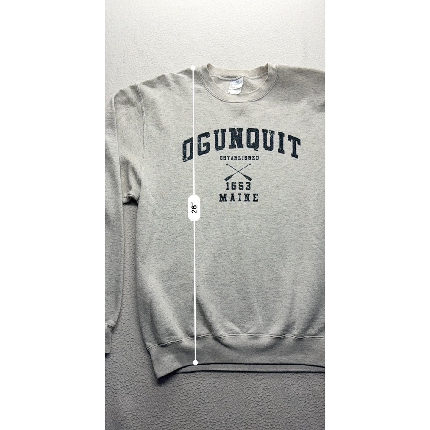 Ogunquit Maine Crewneck Sweatshirt Medium Port & Company #7434
