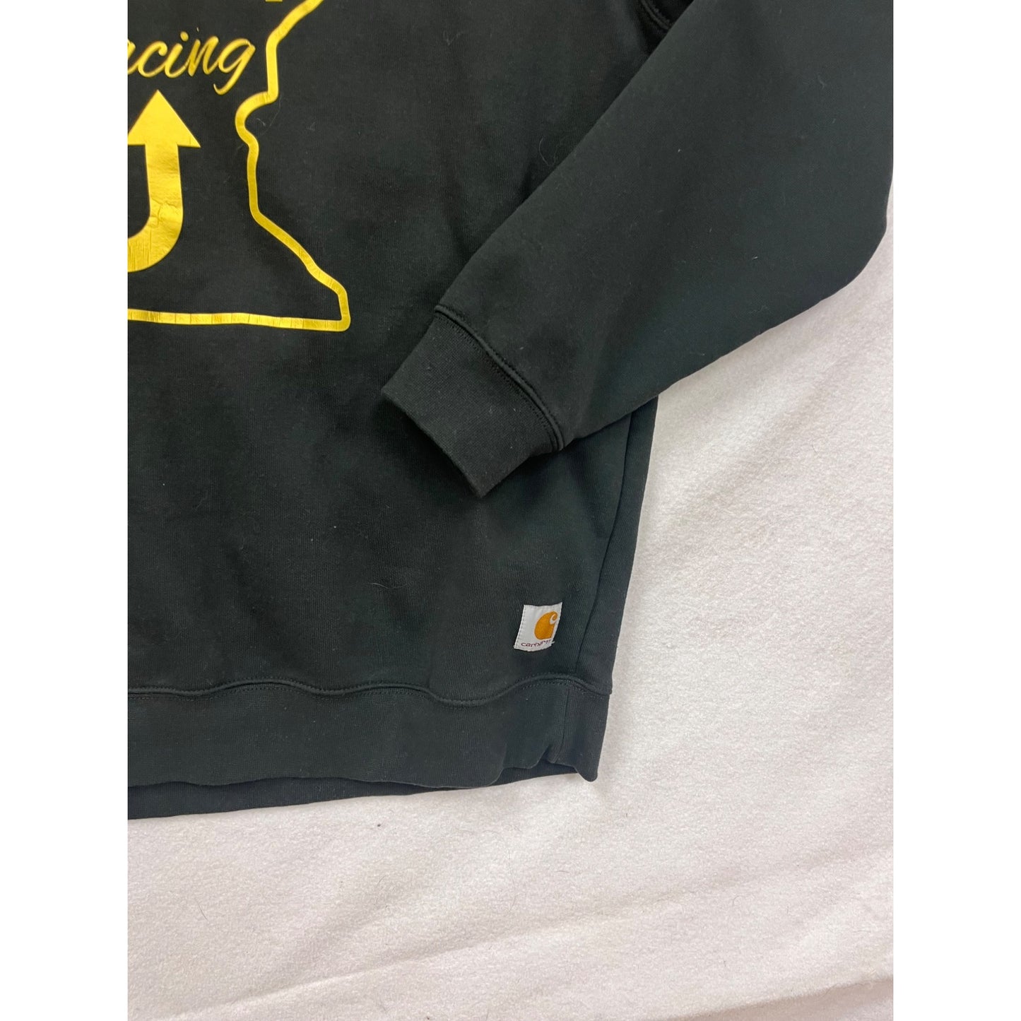 Carhartt Mens Large Black Sweatshirt “Level Up Racing” #8203