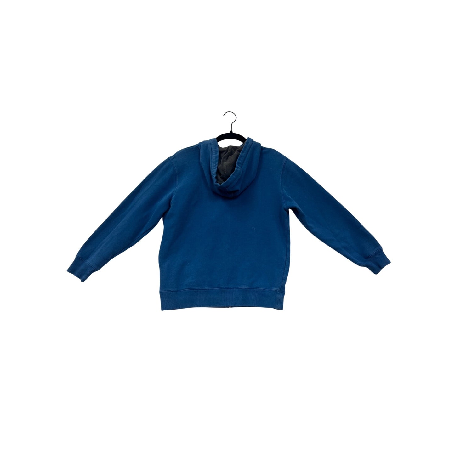 Vans Youth Medium Blue Full-Zip Hoodie With Logo Graphic & Kangaroo Pockets #6744
