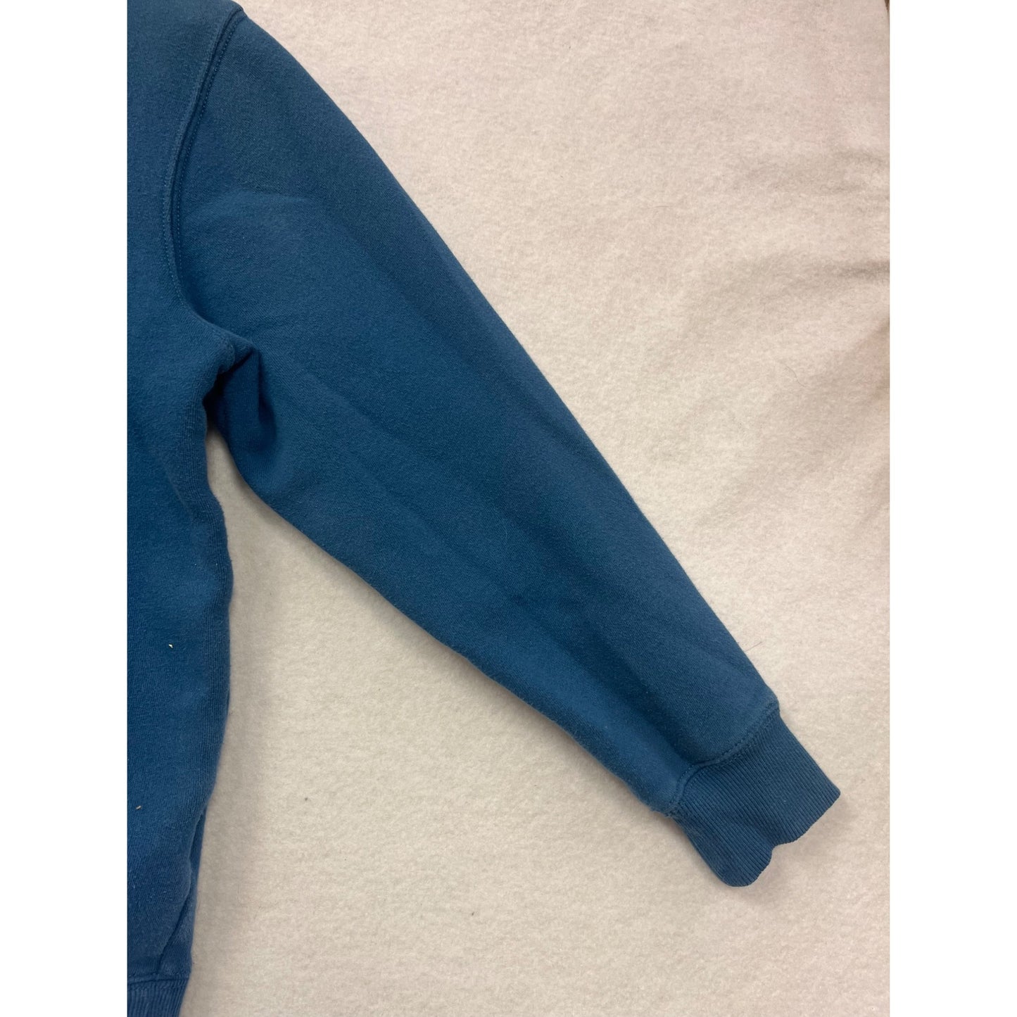 Vans Youth Medium Blue Full-Zip Hoodie With Logo Graphic & Kangaroo Pockets #6744