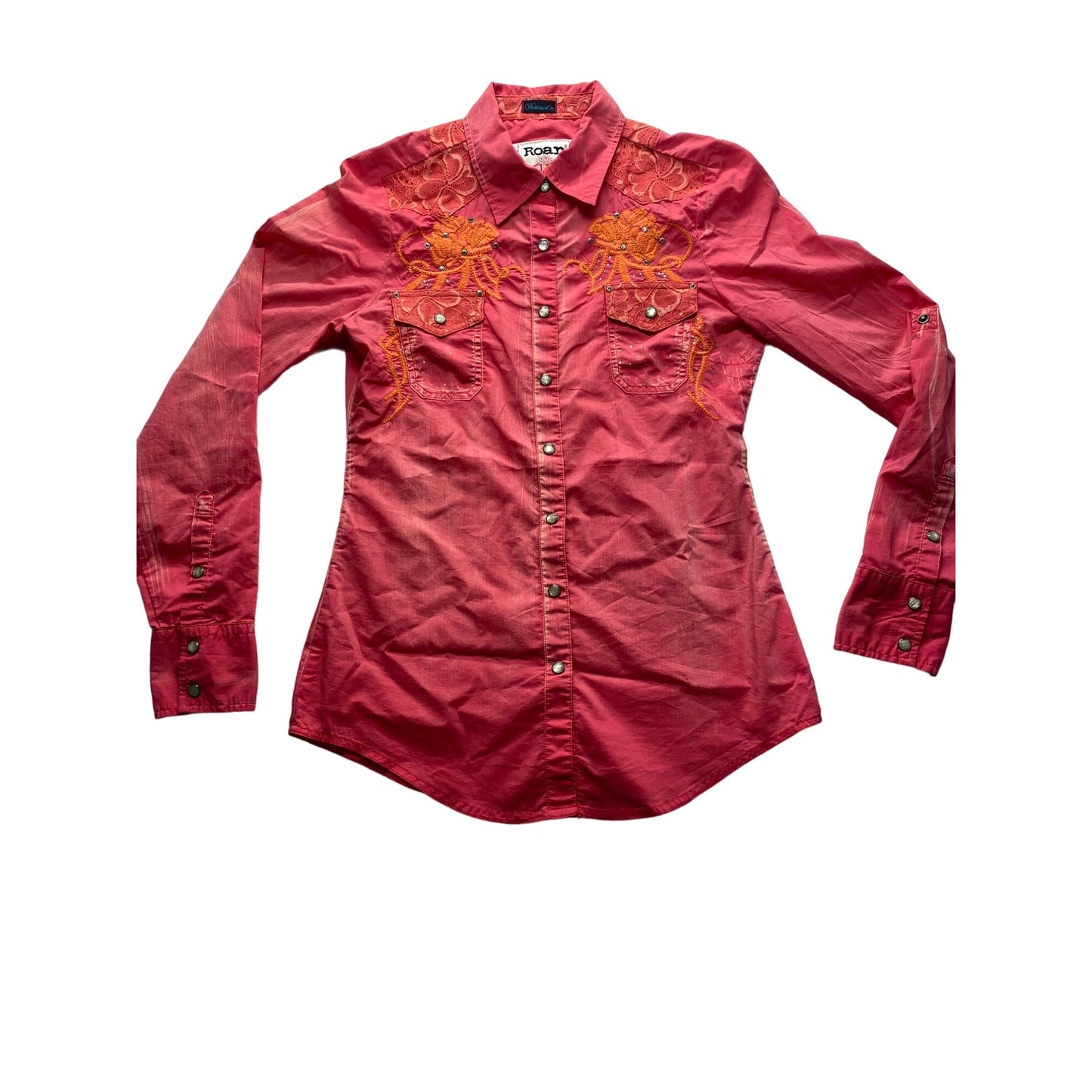 Women’s Rhinestone Button up #3987