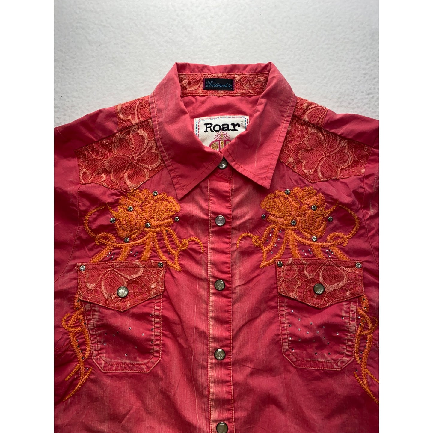 Women’s Rhinestone Button up #3987
