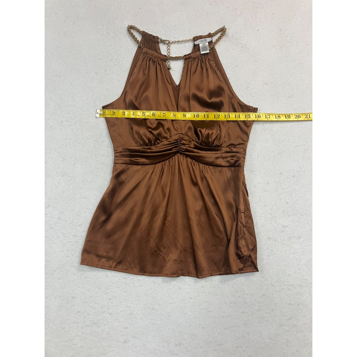 Silky Brown Caché Tank Top #2471