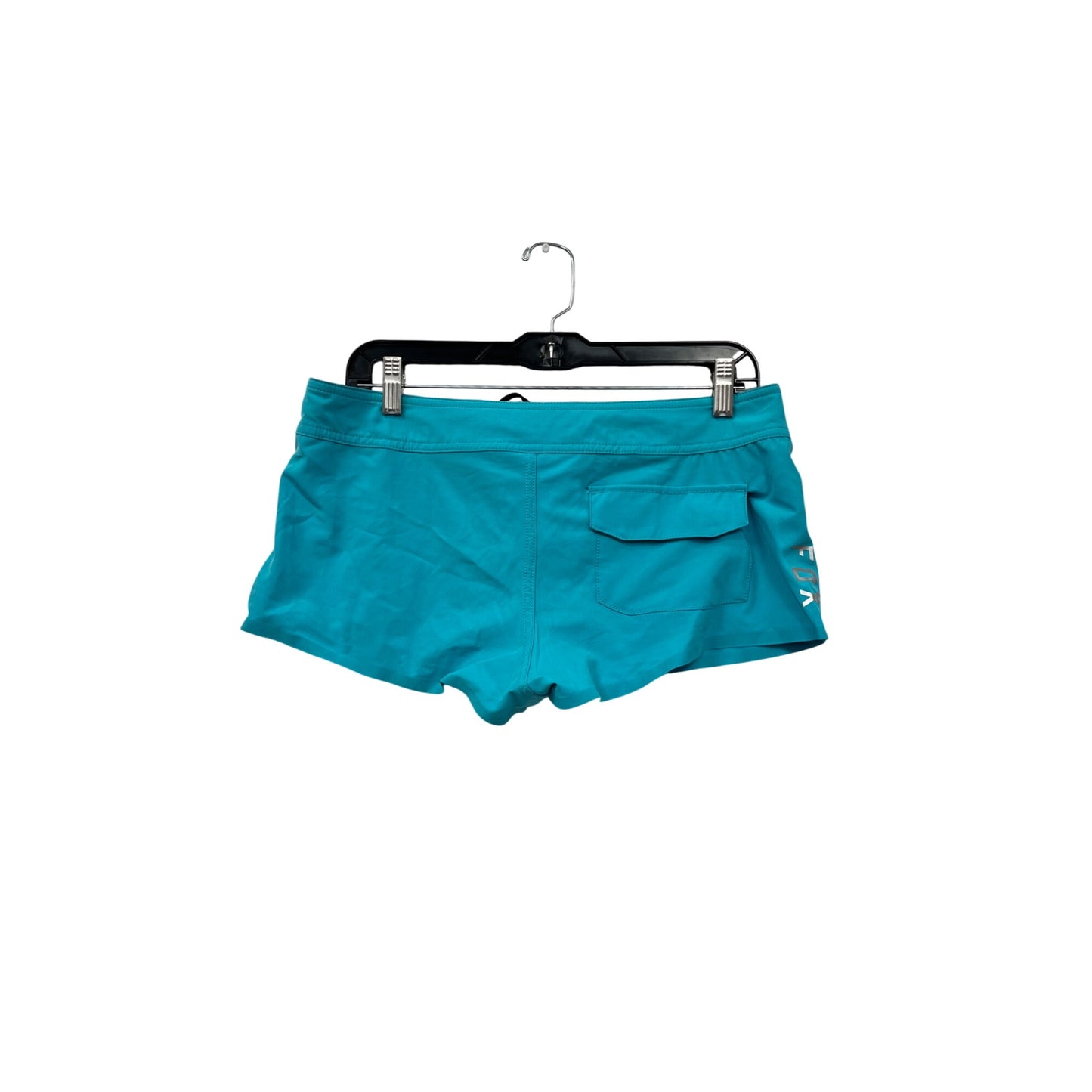 Fox Womens Turquoise Board Swim Shorts Size 7 Lace-Up Front #6926