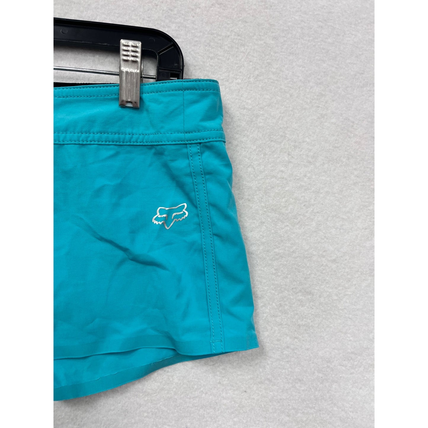 Fox Womens Turquoise Board Swim Shorts Size 7 Lace-Up Front #6926