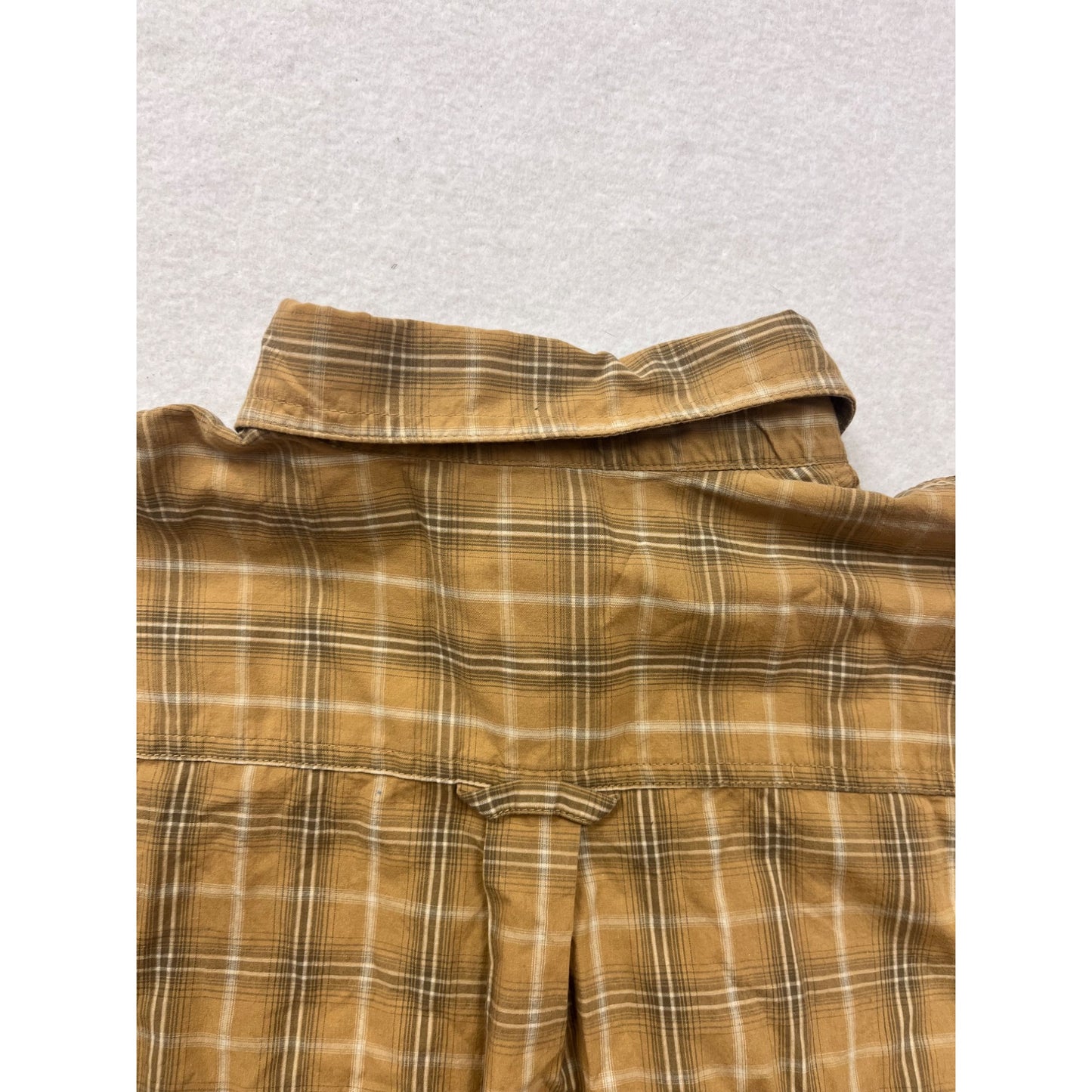 Mens Large Columbia Sleeveless Plaid Casual Shirt #6523