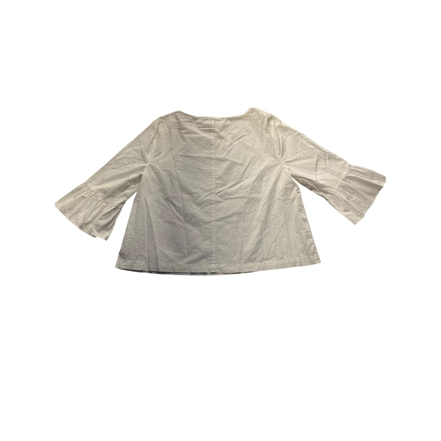 Madewell Womens White Bell Sleeve Top #7000