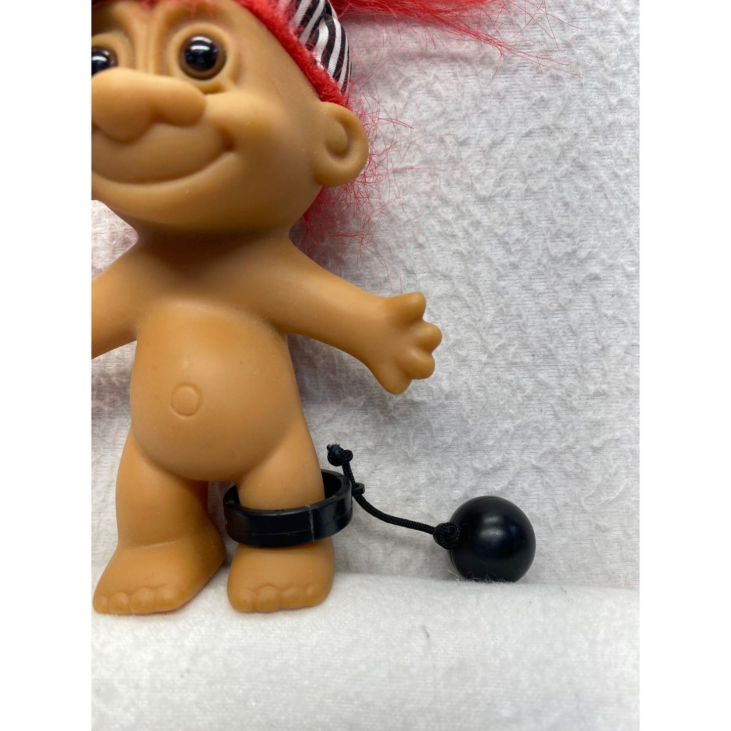 Vintage Russ Troll Doll Prisoner Of Love With Red Hair & Accessories #7269
