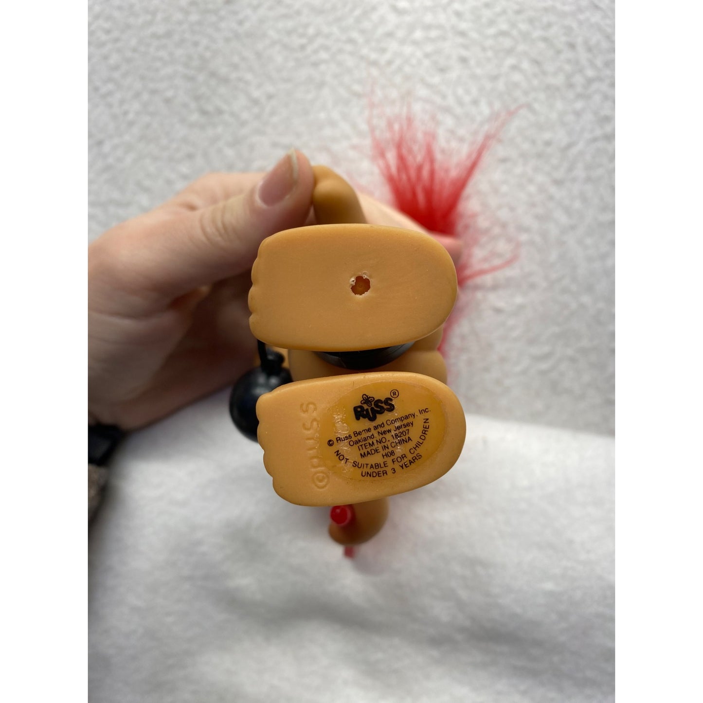 Vintage Russ Troll Doll Prisoner Of Love With Red Hair & Accessories #7269