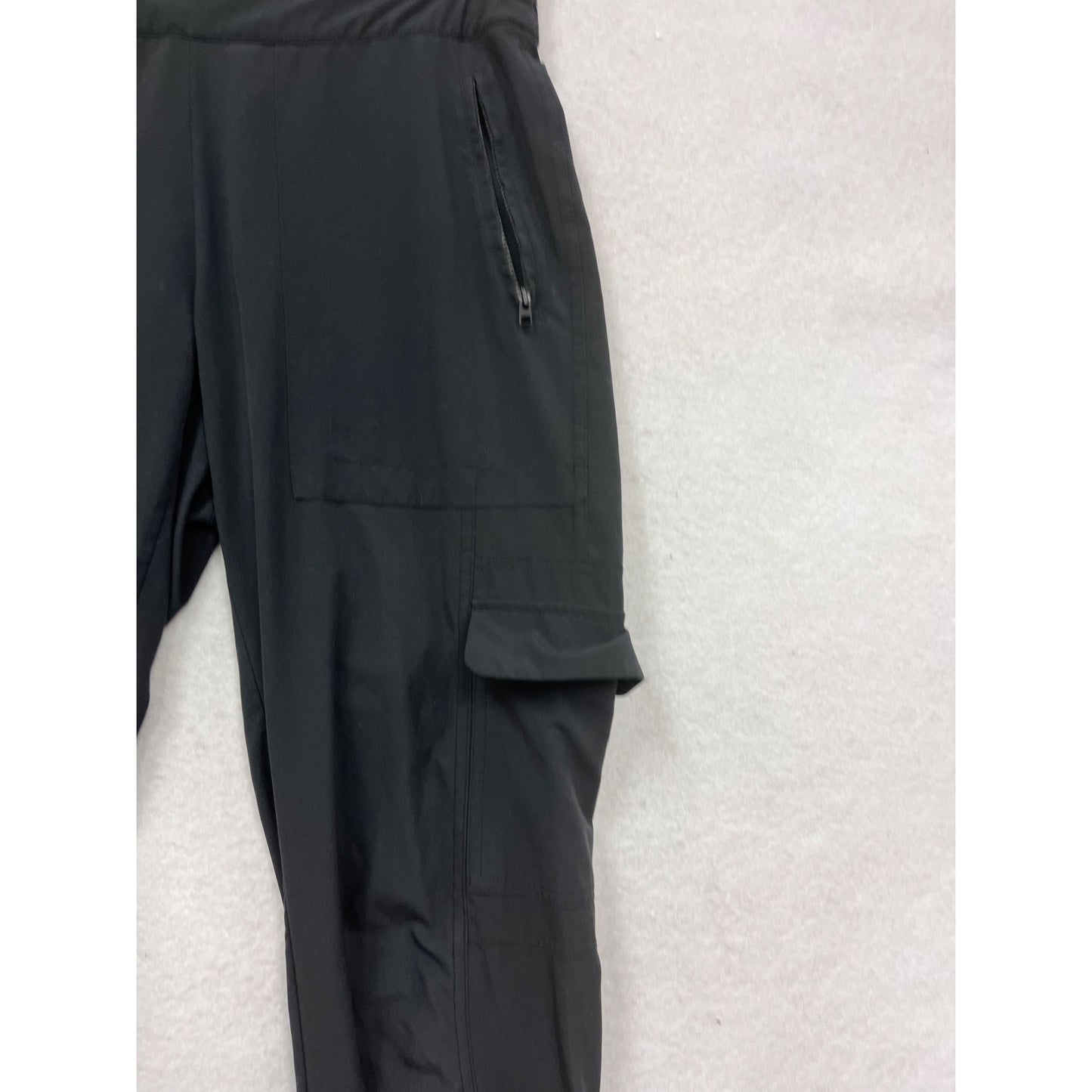 Athleta Womens Black Cargo Pants Size 6 Recycled Polyester Blend #8388