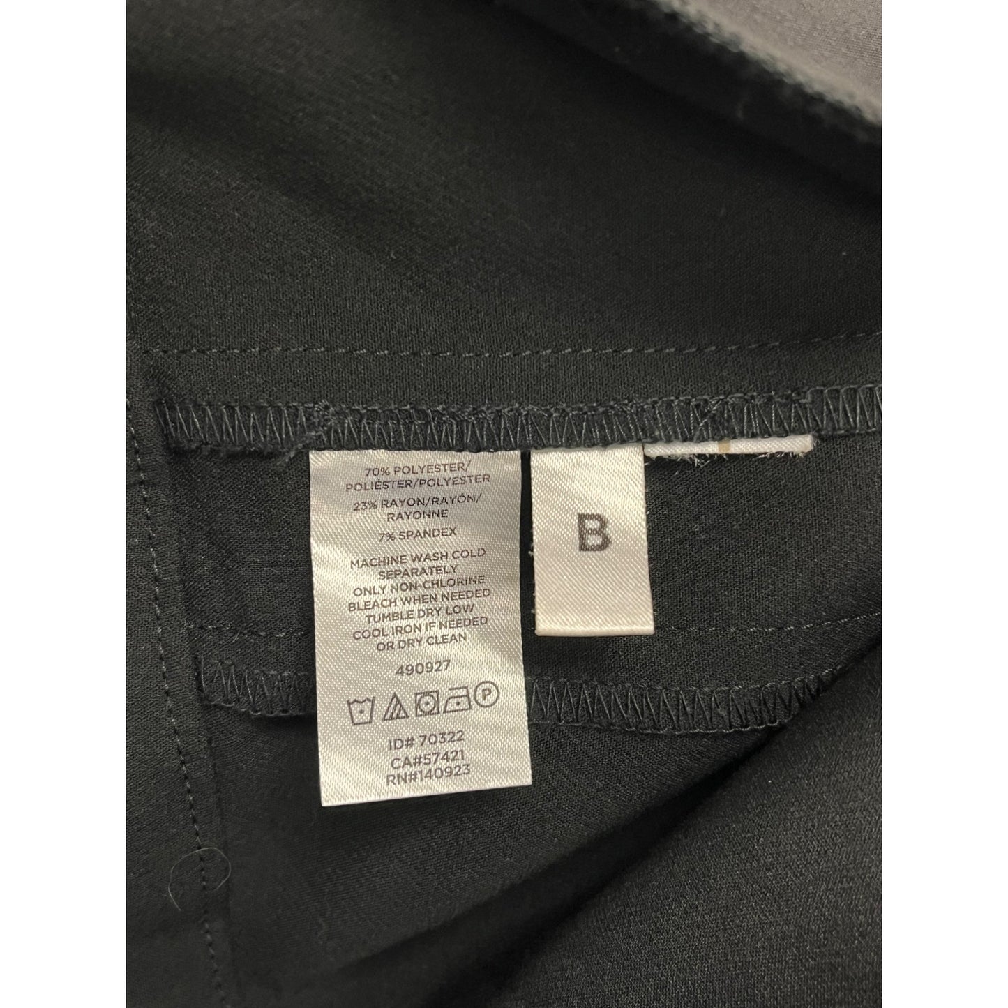 Loft Plus Womens Black Button-Detail Wide-Leg Pants Size 20 #6333