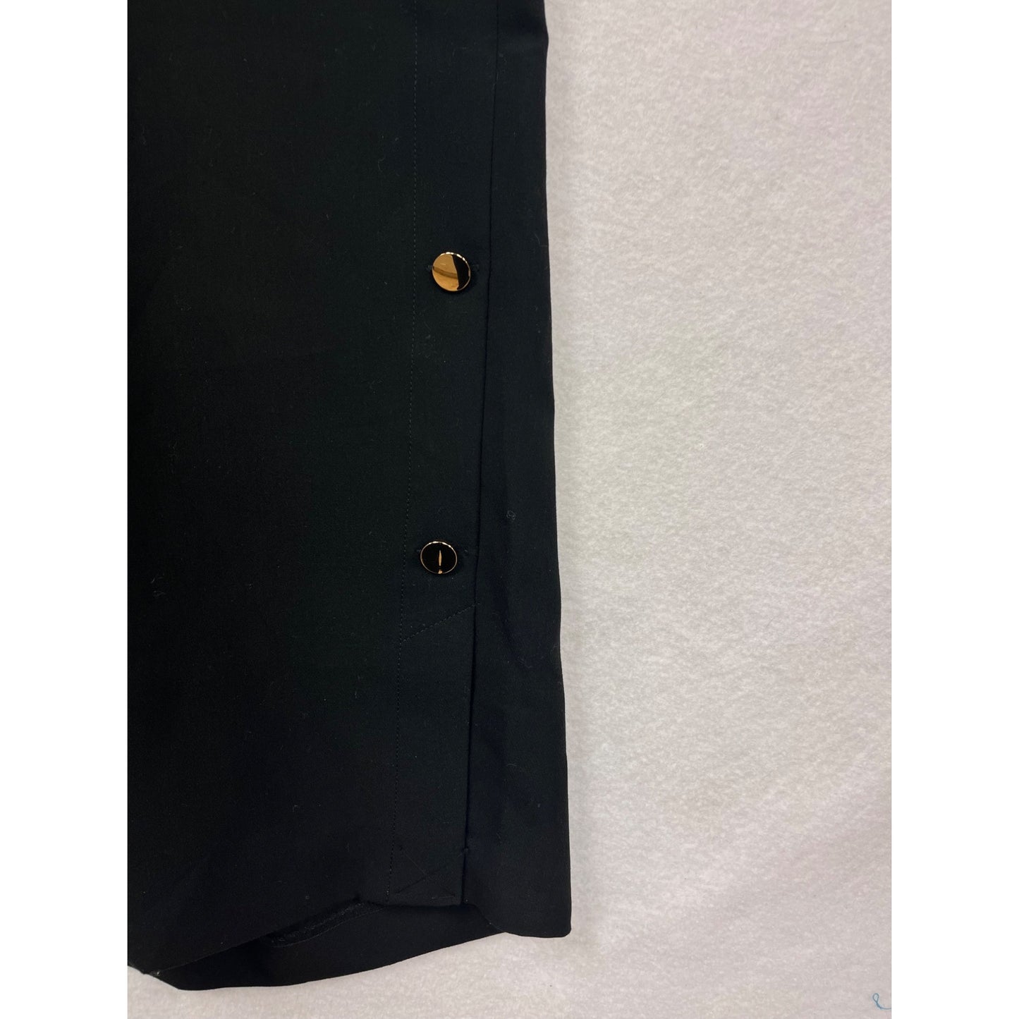 Loft Plus Womens Black Button-Detail Wide-Leg Pants Size 20 #6333
