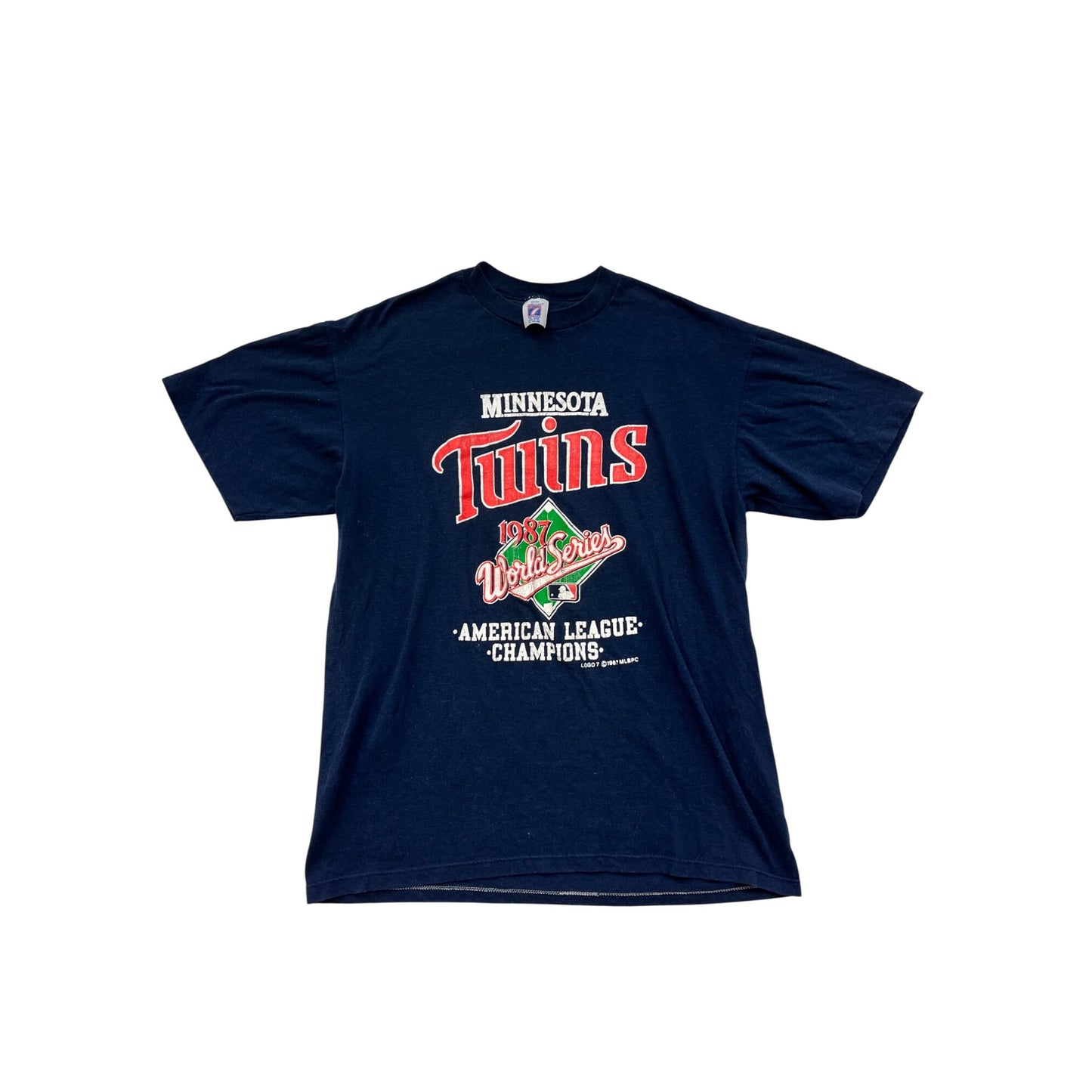 Vintage 1987 Minnesota Twins World Series T-Shirt XL #8106