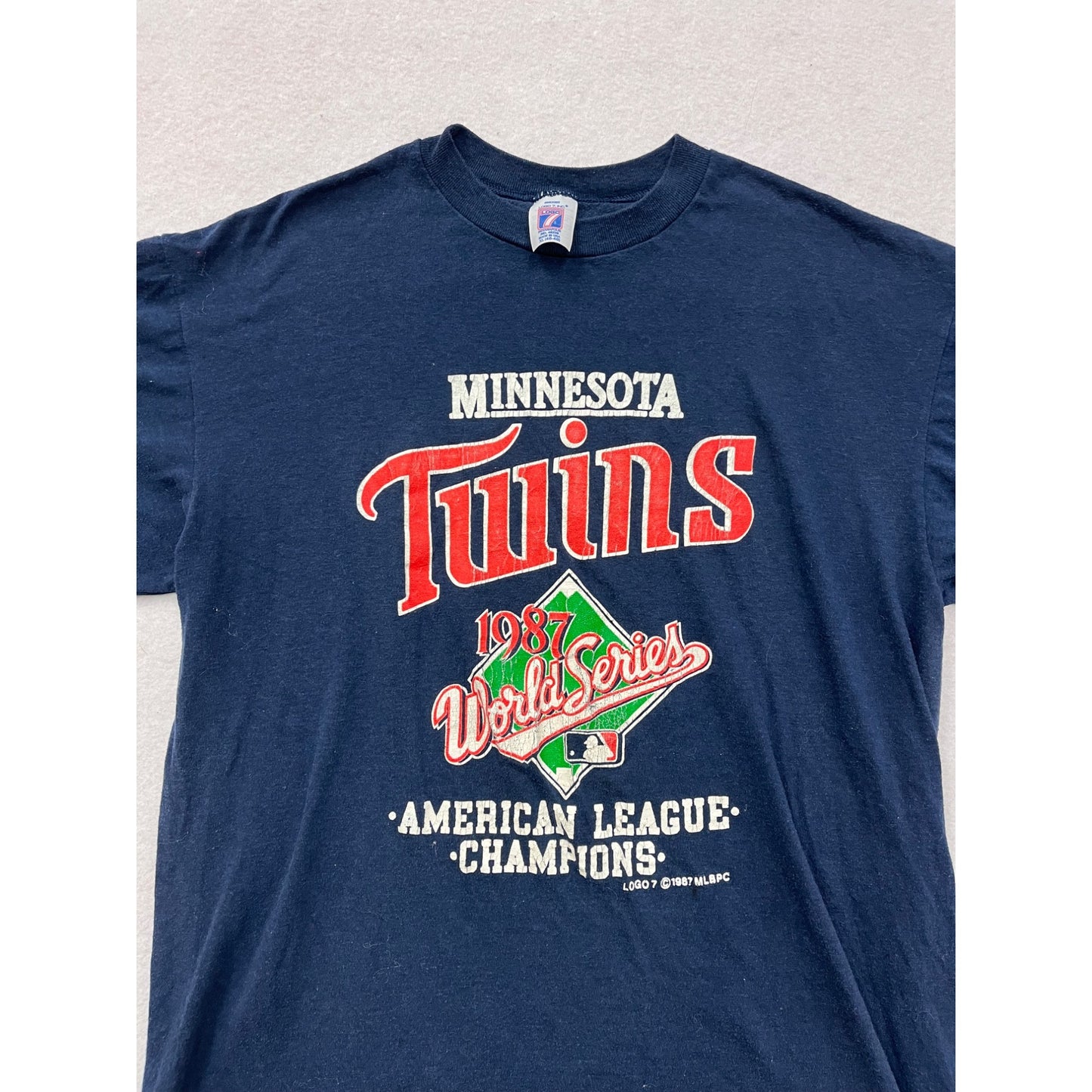 Vintage 1987 Minnesota Twins World Series T-Shirt XL #8106