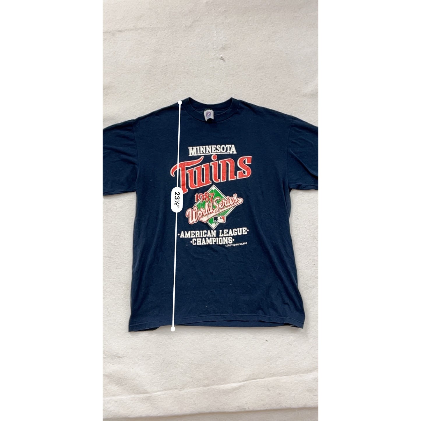 Vintage 1987 Minnesota Twins World Series T-Shirt XL #8106