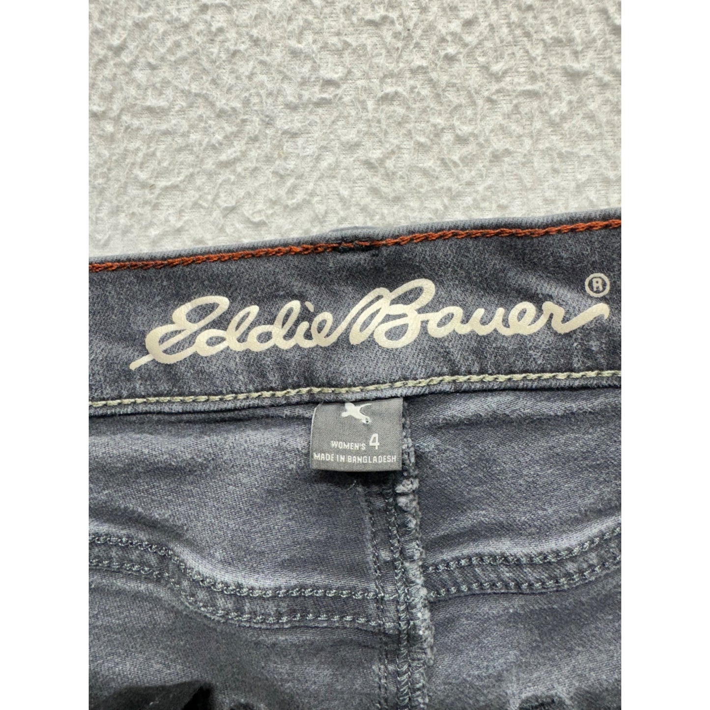 Eddie Bauer Slim Straight Slightly Curvy Jeans Size 4 Gray #7929