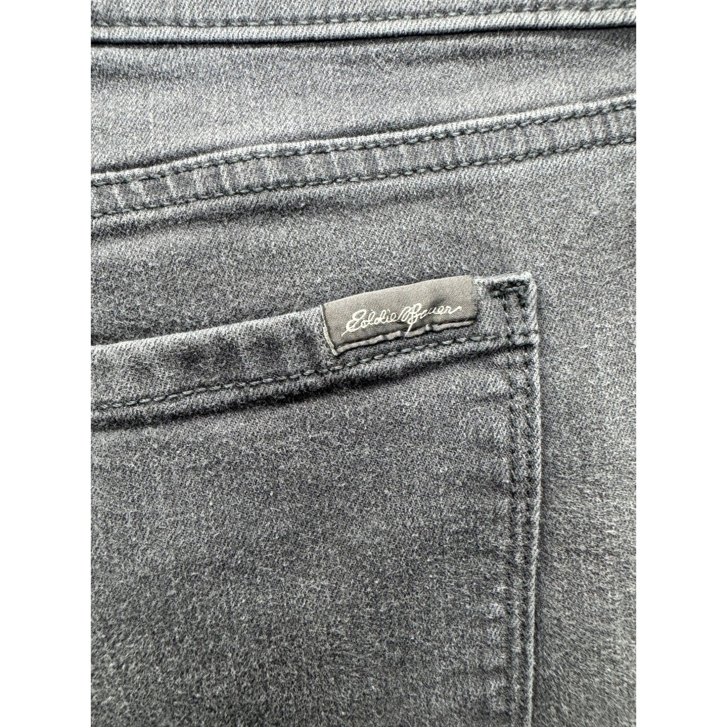Eddie Bauer Slim Straight Slightly Curvy Jeans Size 4 Gray #7929