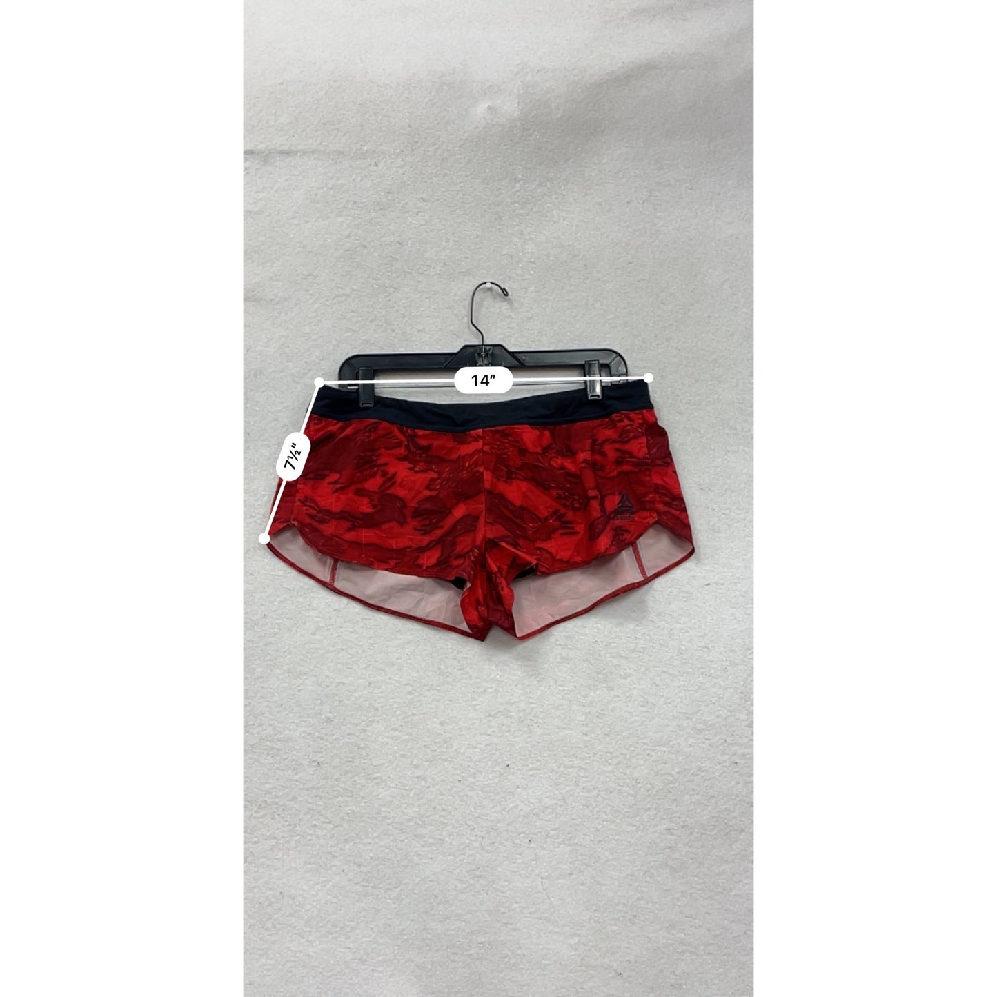 Reebok Crossfit Red Camo Running Shorts Size M #8943