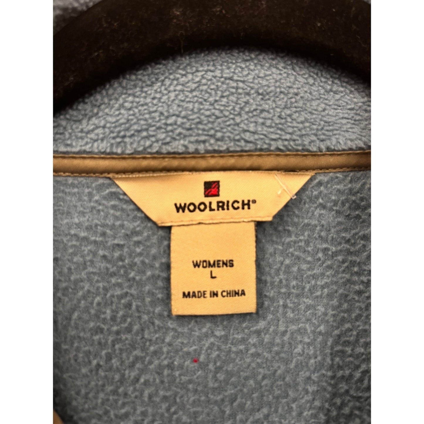 Woolrich Womens Horizon Large Blue Fleece ZipUp Vest <6286
