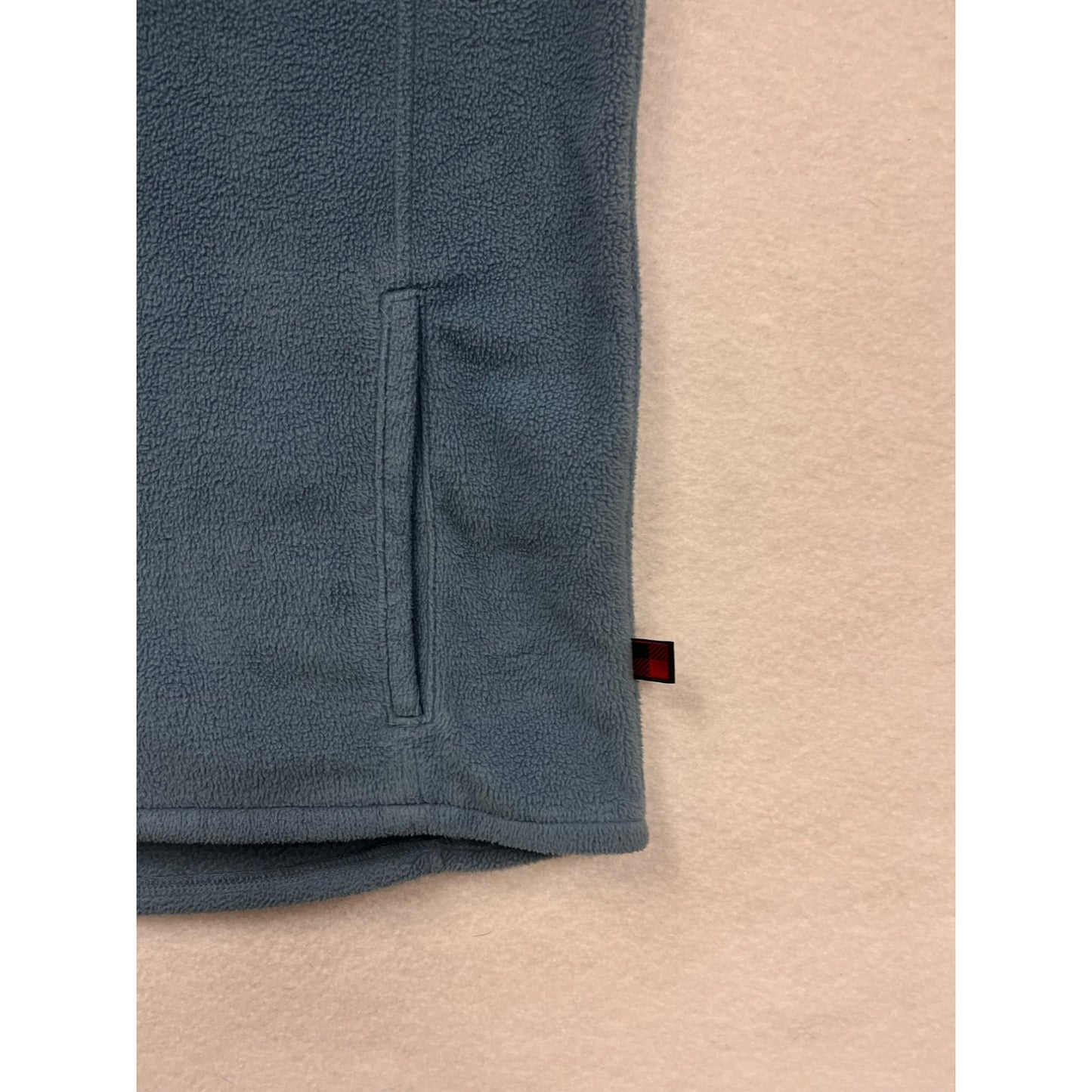 Woolrich Womens Horizon Large Blue Fleece ZipUp Vest <6286