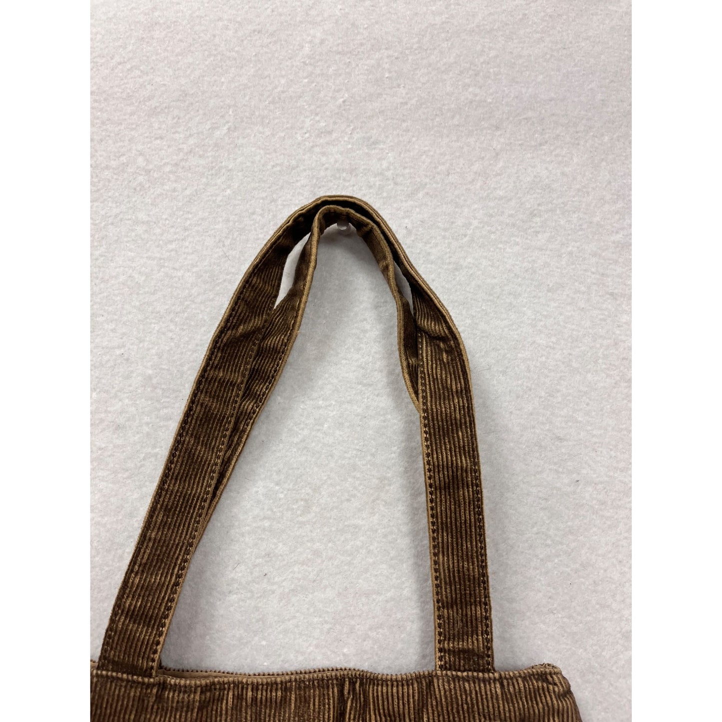 Roxy Womens Brown Corduroy Shoulder Purse With Pleated Detail & Metal Accents #8035
