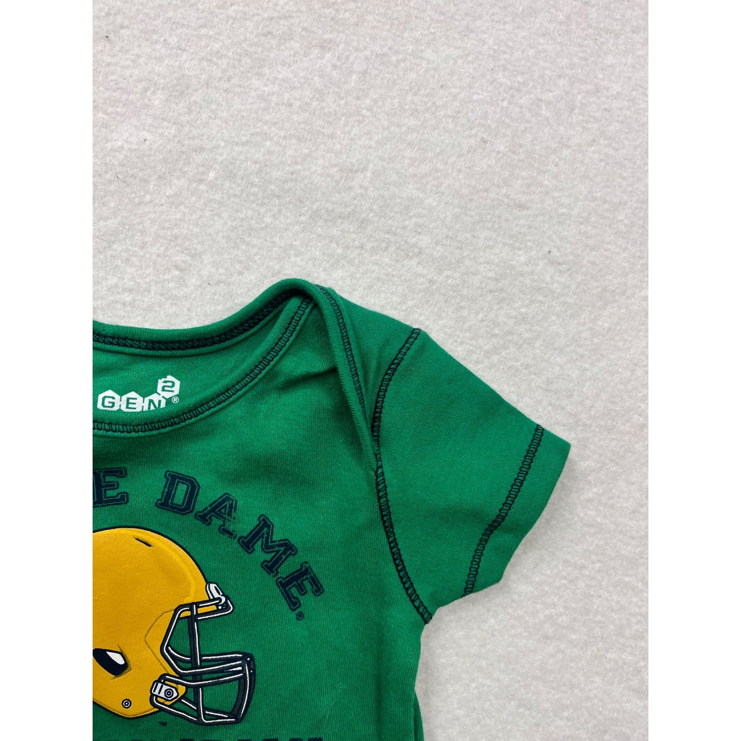 Notre Dame Fighting Irish Athletics Baby Romper 0/3M #6460