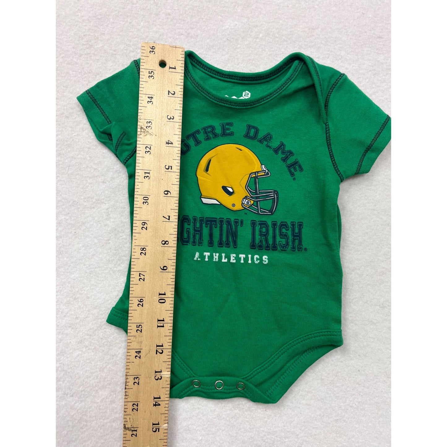 Notre Dame Fighting Irish Athletics Baby Romper 0/3M #6460