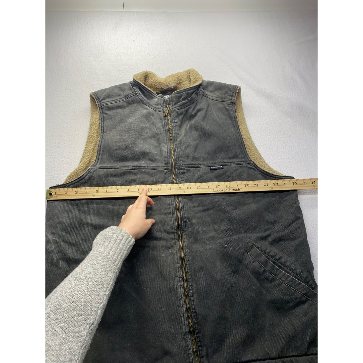 Wolverine men’s distressed work vest #5736
