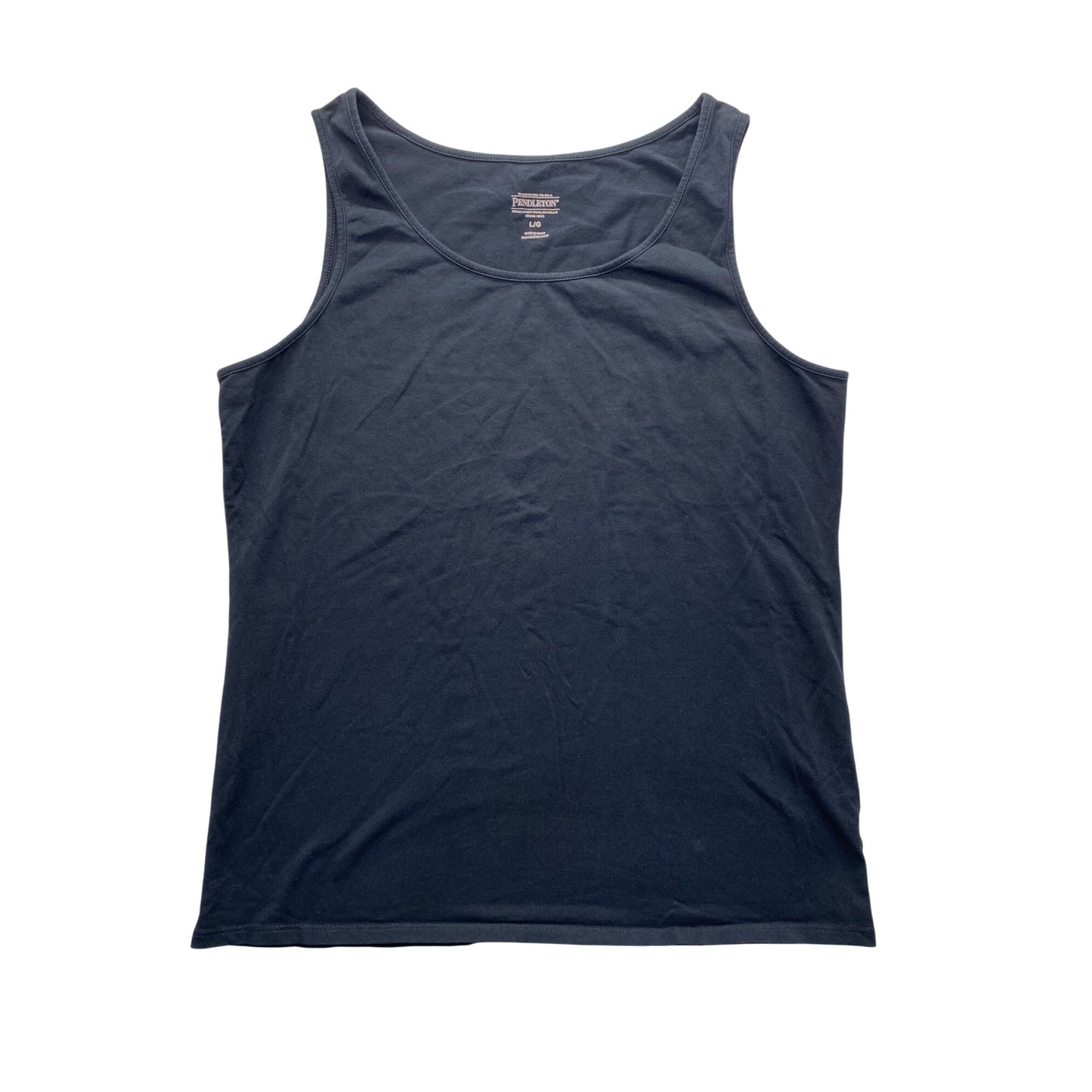 Pendleton Womens Large Black Tank Top Cotton & Spandex Blend #5850
