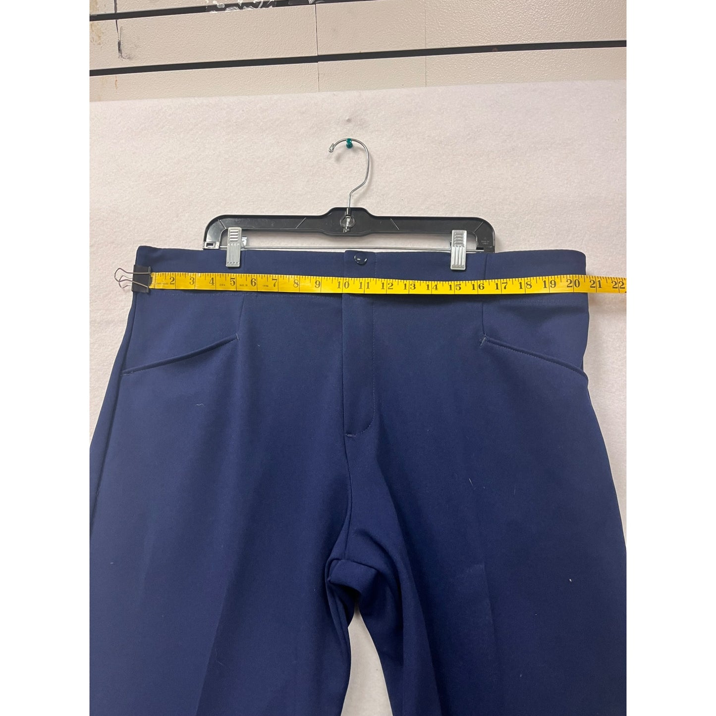 Vintage Bike Navy Blue XX-Large Polyester Mens Pants #6160