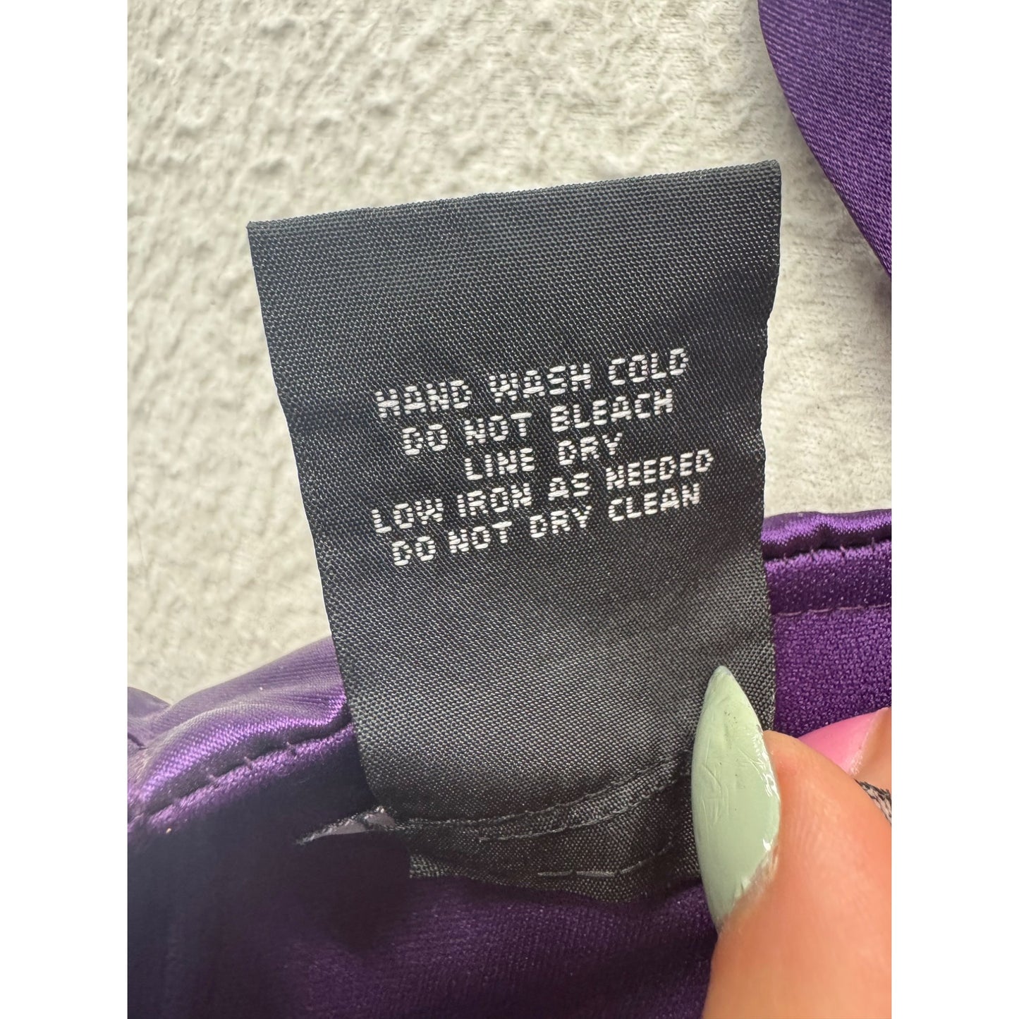 Purple Cocktail Dress Size 7/8 Ruched Sleeveless Formal Party Knee Length #7813