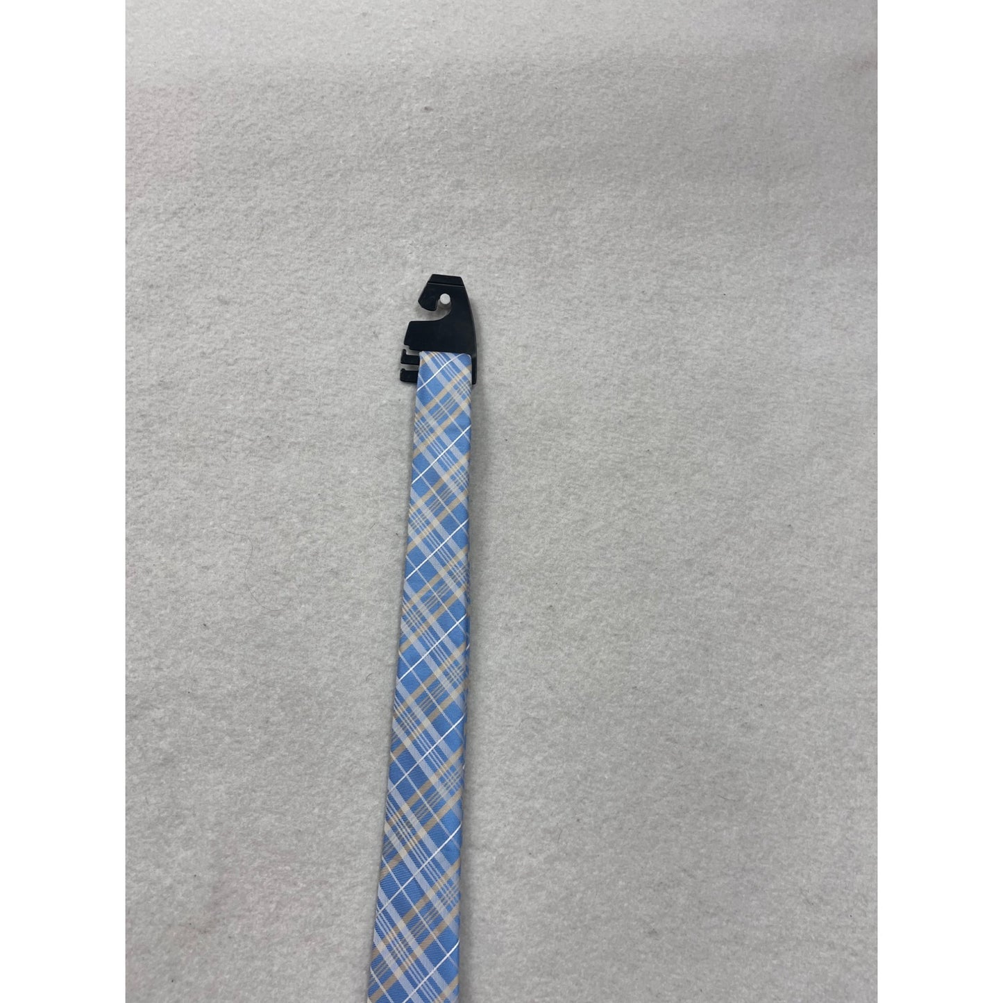 Mens English Laundry Handmade Blue & Beige Plaid Tie #54A