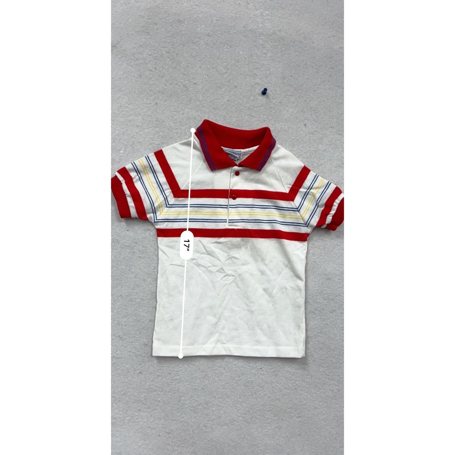 Vintage OshKosh BGosh Boys Stripe Polo Shirt Size 4T #923A