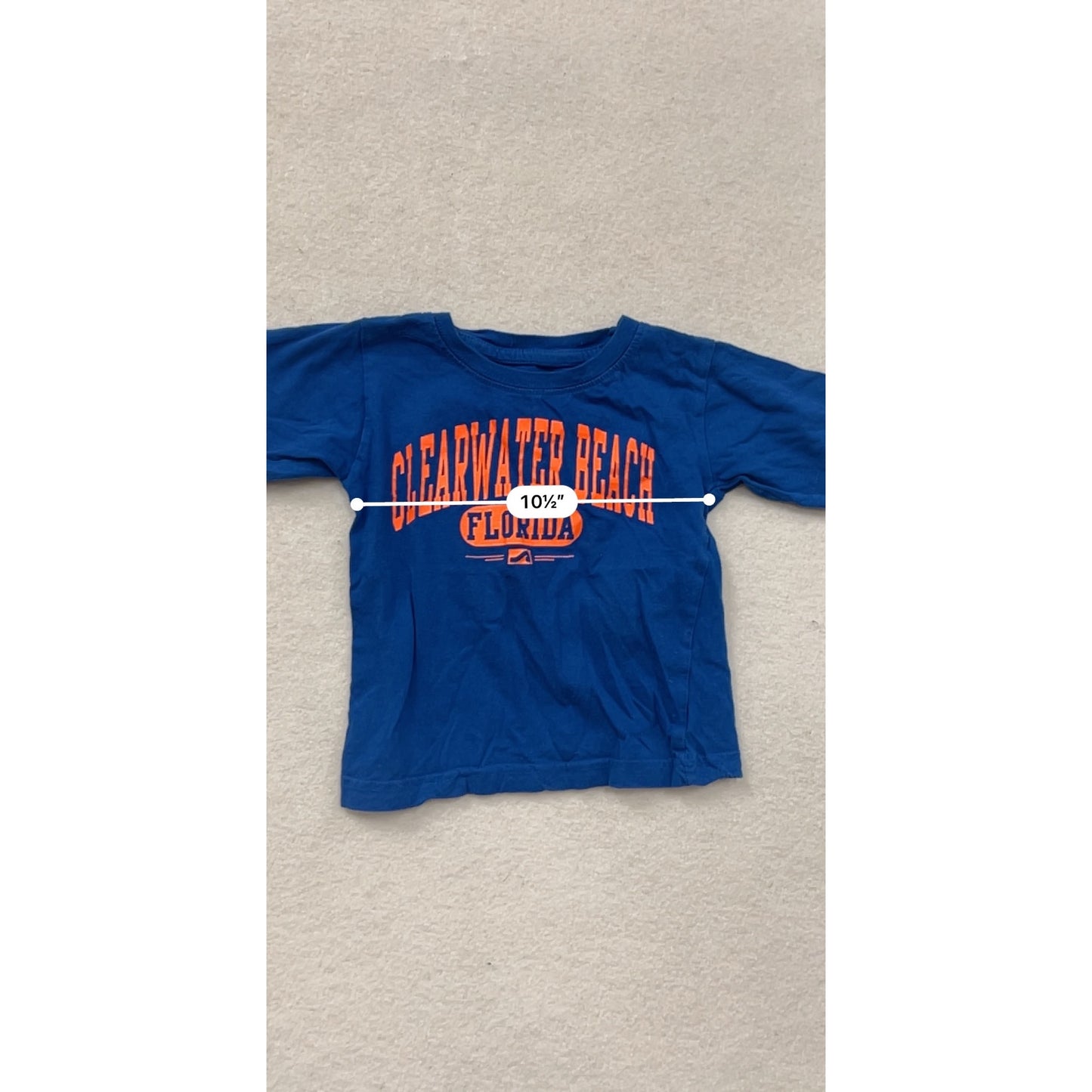 Clearwater Beach Florid Blue T-Shirt 2T #8513