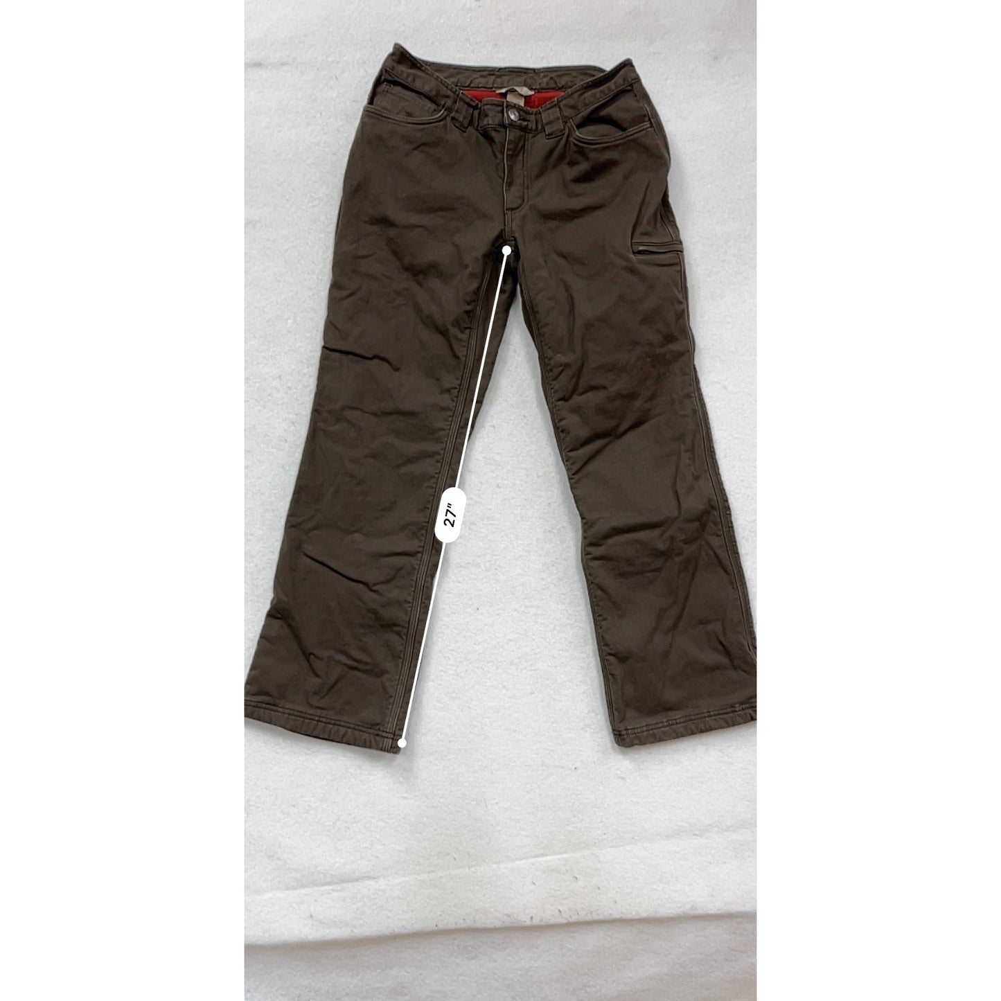 Duluth Trading Co. Brown Fleece Lined Pants 6x29 #143A
