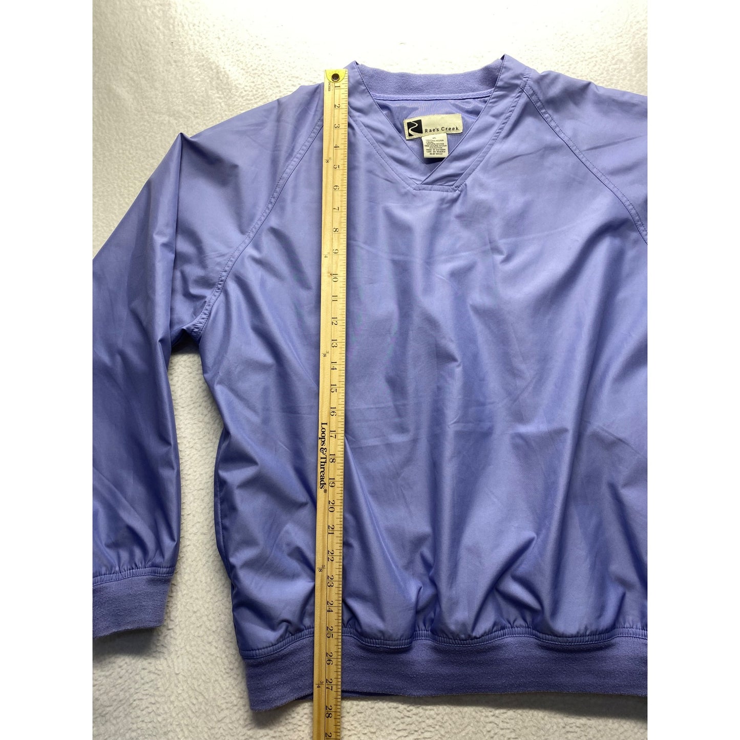 Mens Raes Creek XL Light Purple Windbreaker Pullover #7327