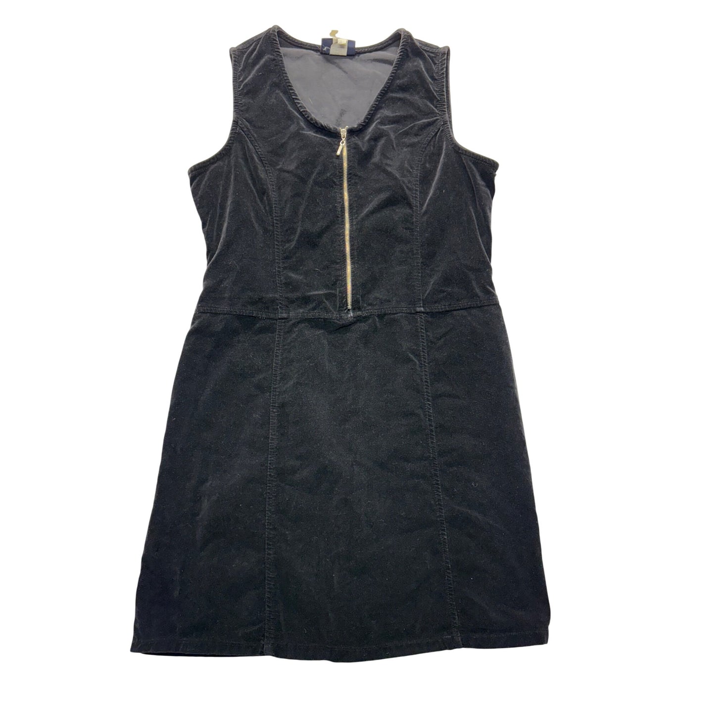 Vintage Faded Glory Womens Black velvet Dress #7654