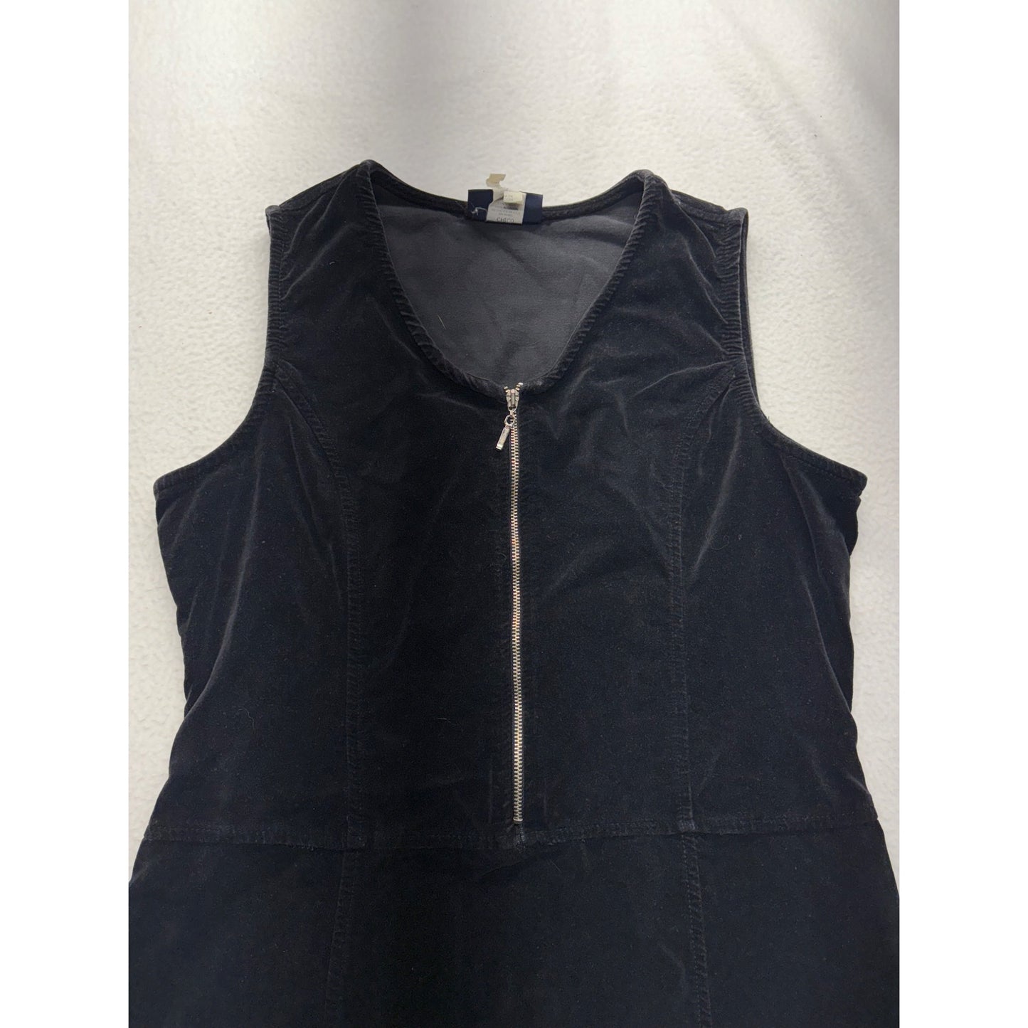 Vintage Faded Glory Womens Black velvet Dress #7654
