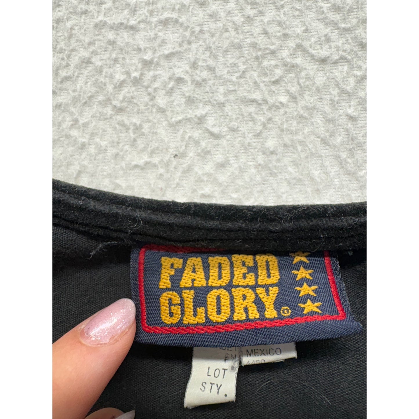 Vintage Faded Glory Womens Black velvet Dress #7654